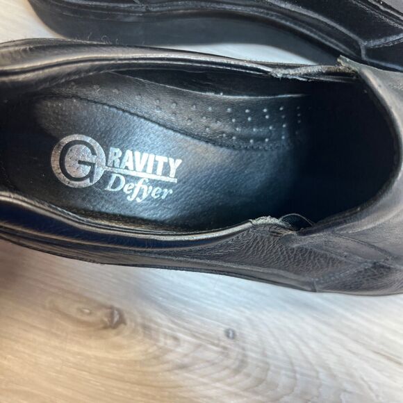 GDefy Gravity Defy Marseille Men Shoes Black 12 Leather Slip On Comfort‎ Loafers